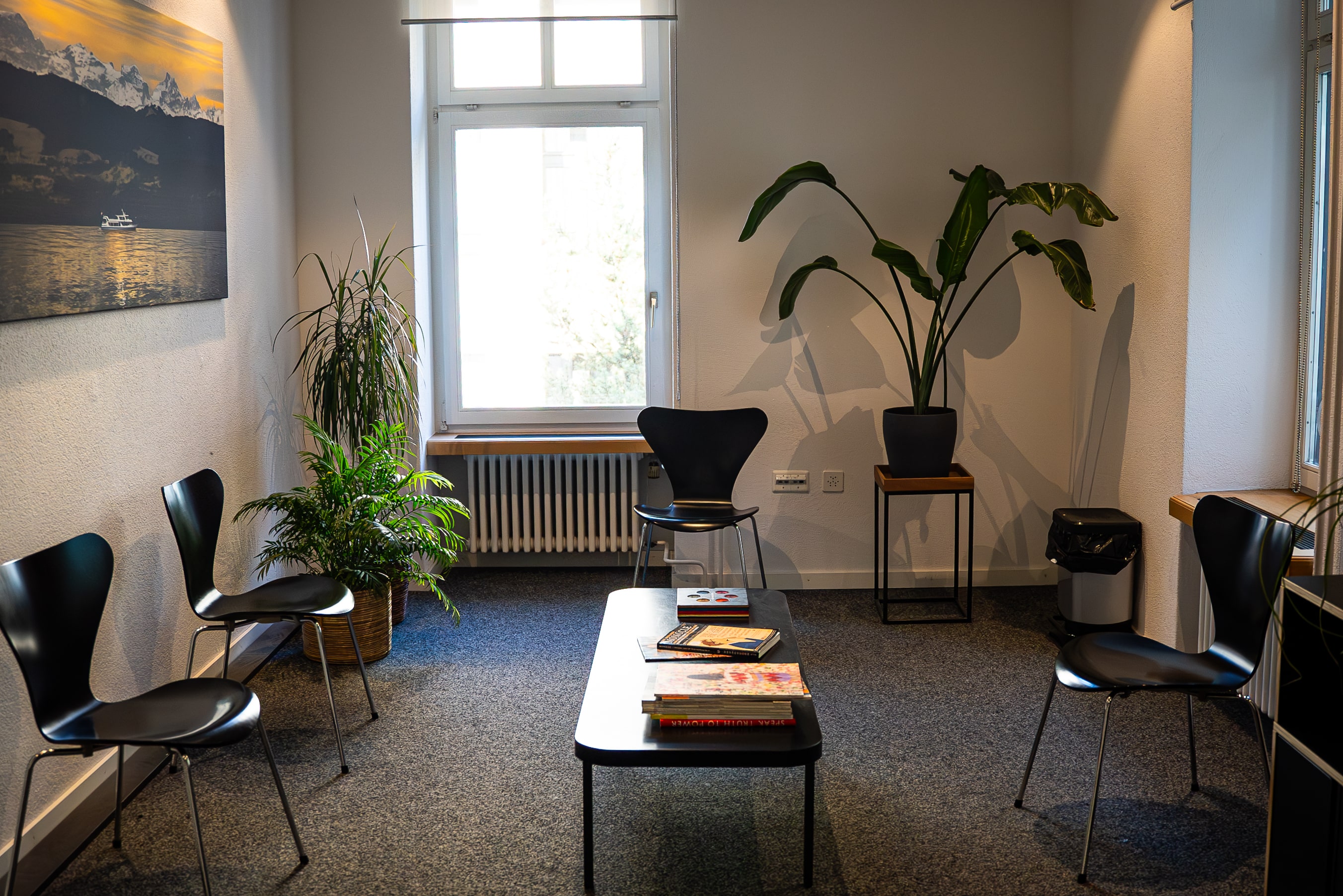 image of a peaceful acupuncture therapy room