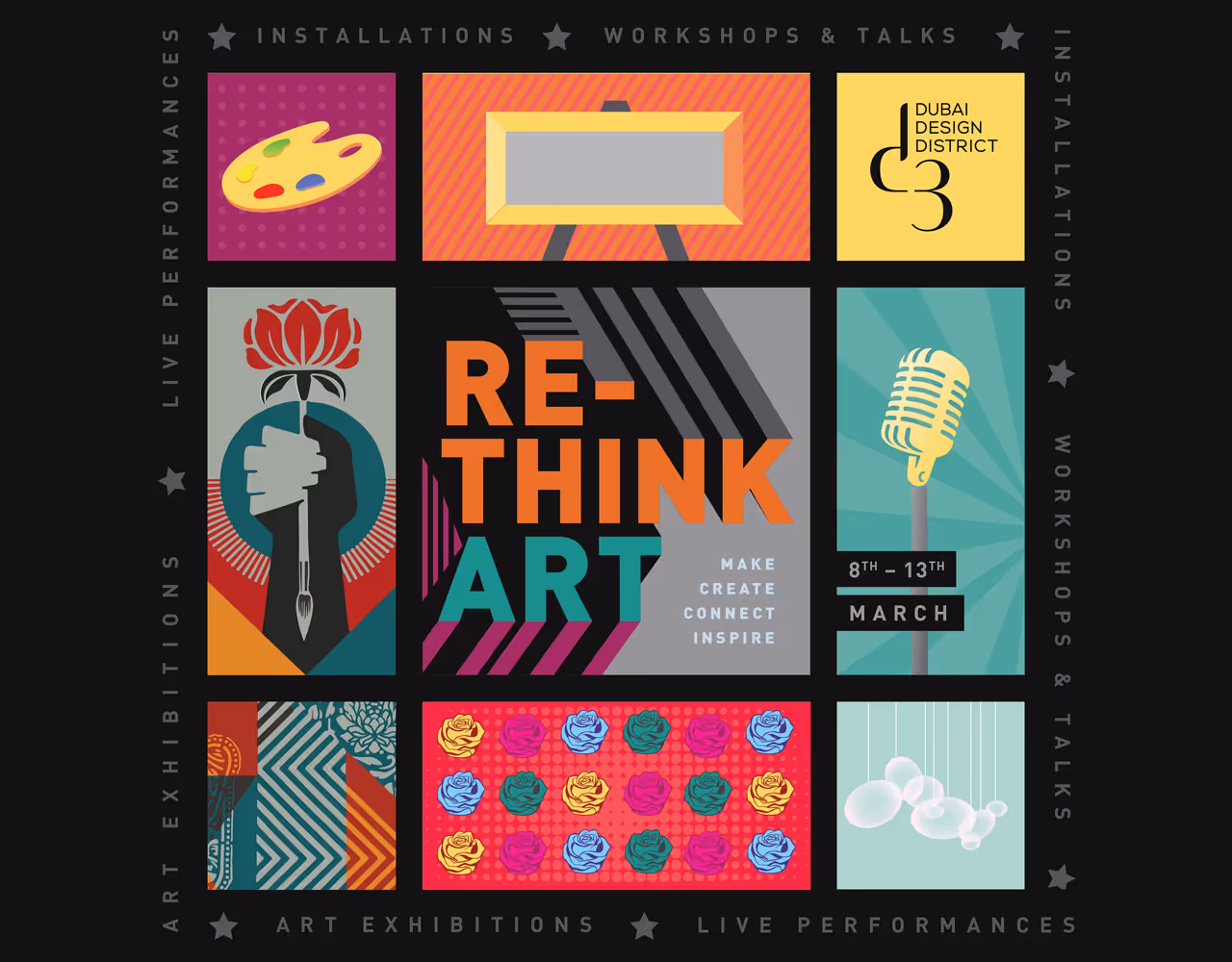 Rethink Art kicks off at Dubai Design District with a dazzling spotlight on crypto art, live graffiti, photography, performances, workshops and more