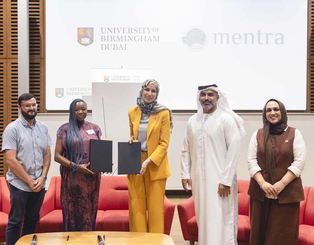 University of Birmingham in Dubai Partners with Mentra | DIAC