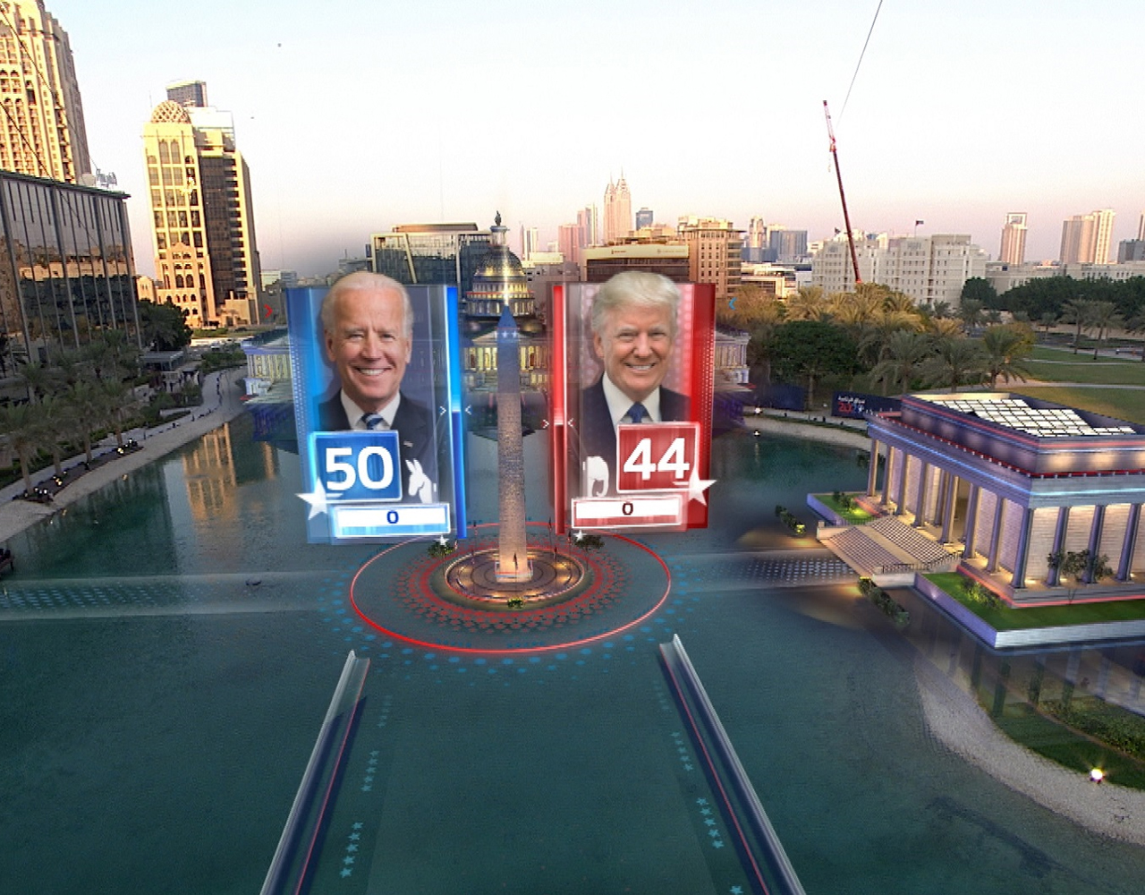 US Election 2020 Results Beamed to Dubai Media City