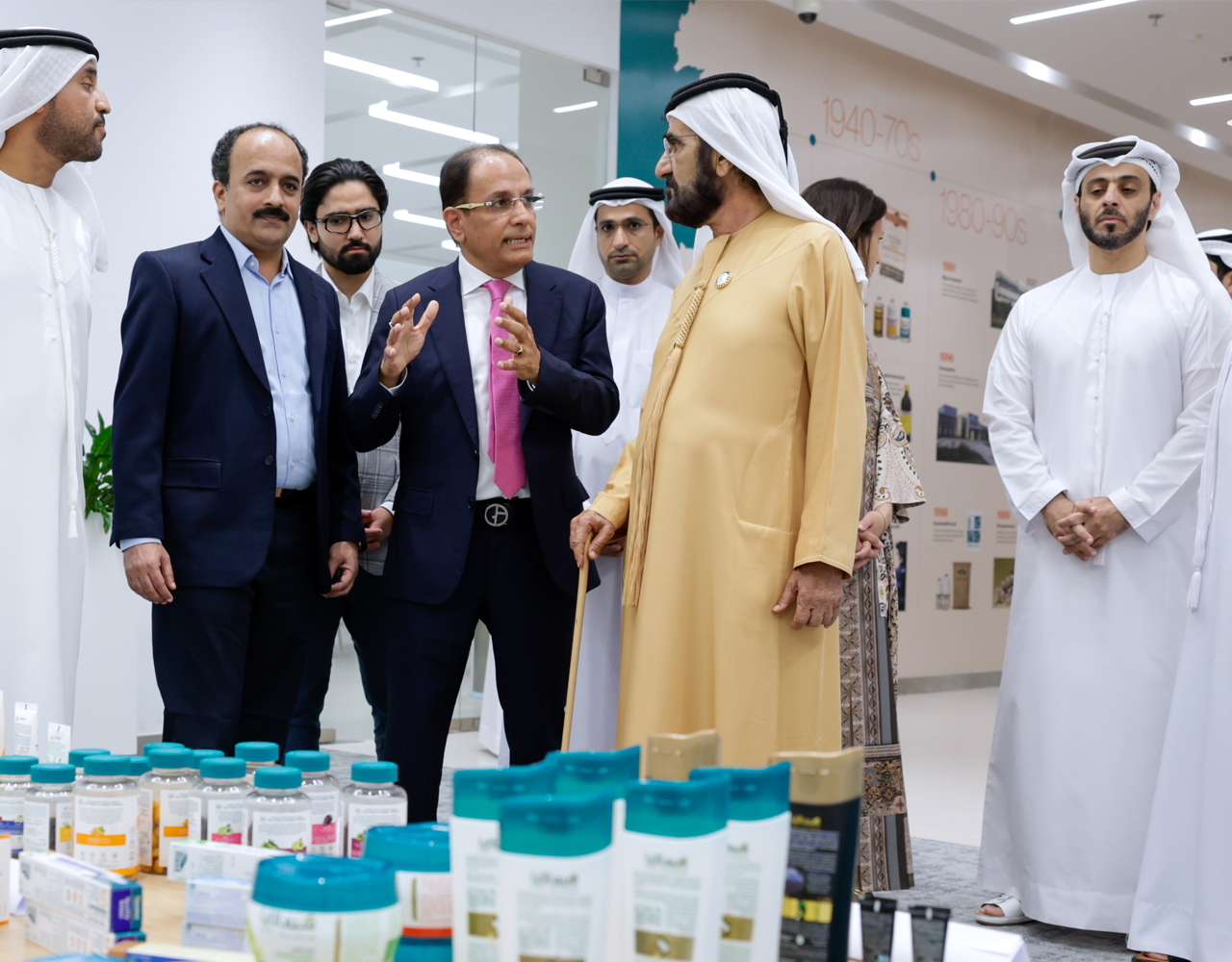 His Highness Sheikh Mohammed bin Rashid visits global research centre of Himalaya Wellness.