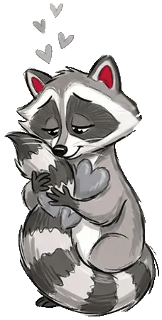 Illustration Waschbär