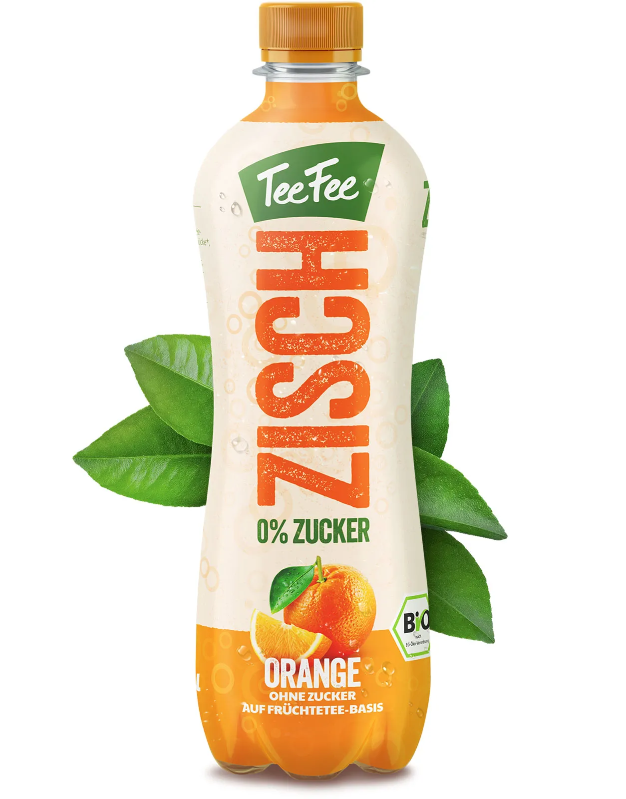 ZISCH Orange die erste Bio-Limo in der 500ml rePET Flasche