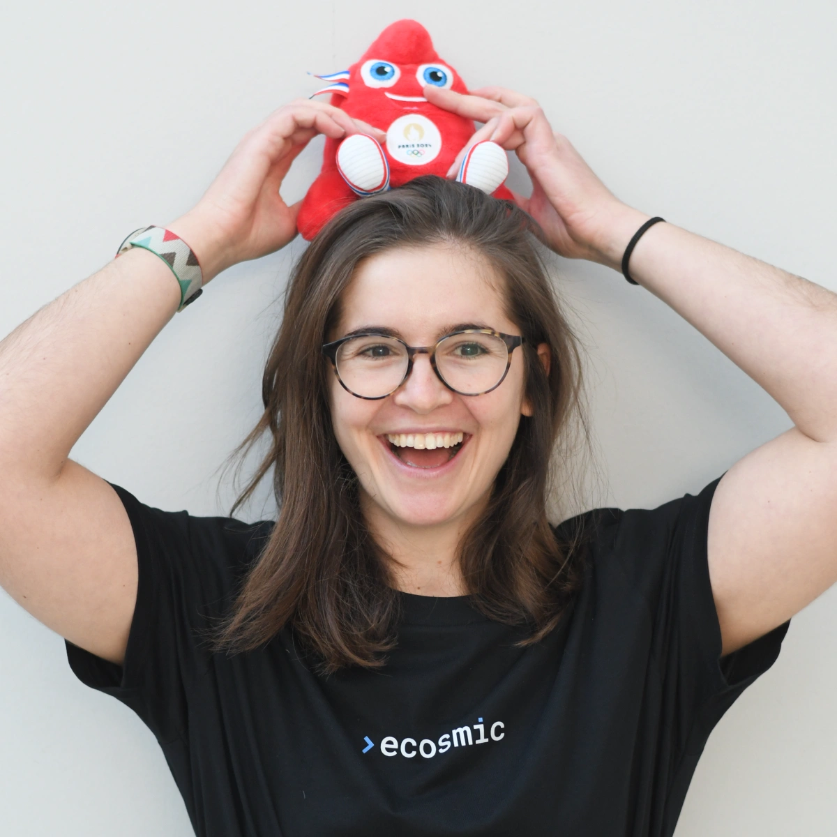 A professional headshot of Francesca doing a fun pose