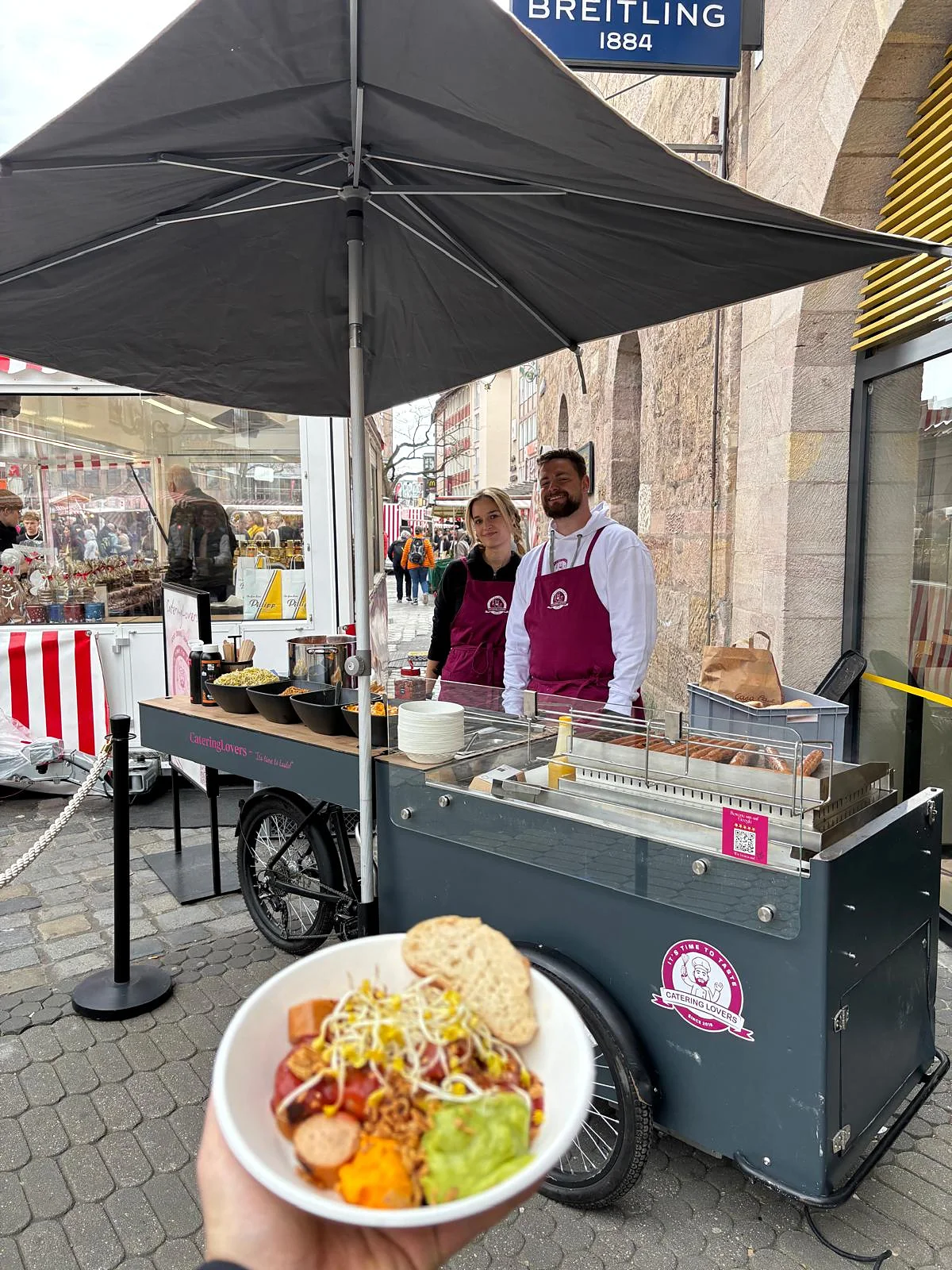 HappyBike mit frischen Bowls mitten in der Innenstadt