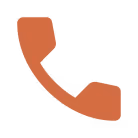 Icon of an orange telephone handset