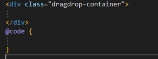 Drag & Drop in Blazor – Schritt 2