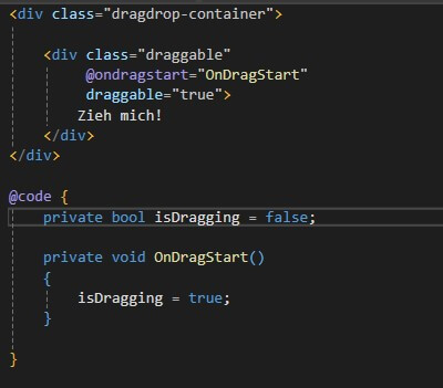 Drag & Drop in Blazor – Schritt 5