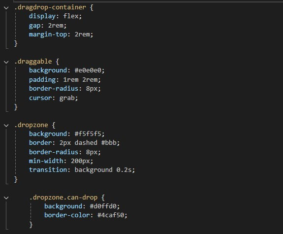 Drag & Drop in Blazor – Schritt 12