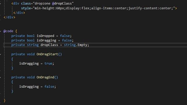 Drag & Drop in Blazor – Schritt 8