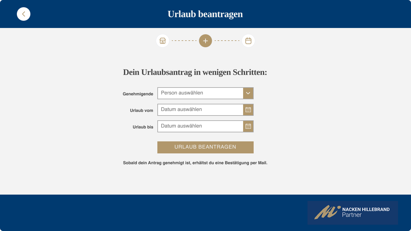 NHP Urlaubsmanagement App – Ansicht 2