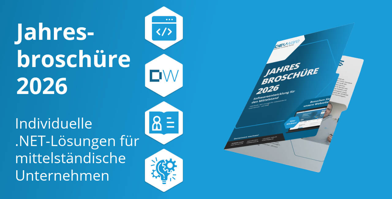 Softwareentwicklung für den Mittelstand – Devware Jahresbroschüre 2026