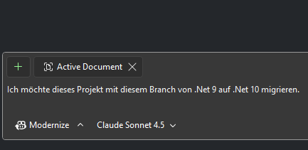 Migration .NET 10 mit Assistenten