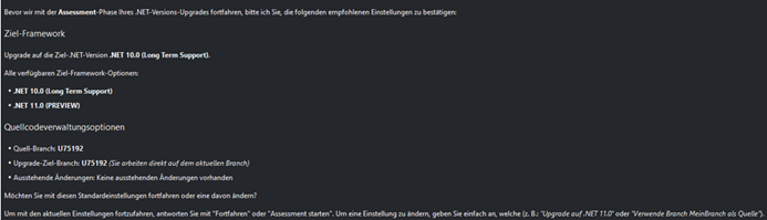 Migration .NET 10 mit Assistenten
