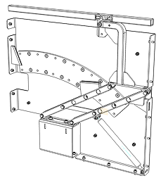 Mécanisme complexe de bar de yacht, innovant et résistant, étanche