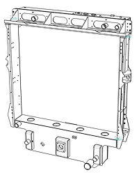 Radiateur d'engin minier, conception et fabrication ultra-solide, fonctionnement en milieu extrêmement difficile