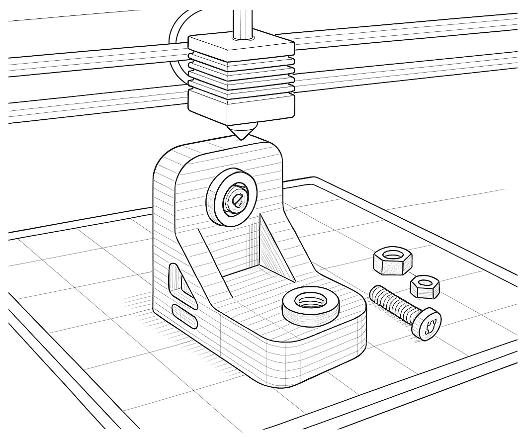 Fabrication de prototype avec l'impression 3D et la fabrication en métal ou bois de petites pièces