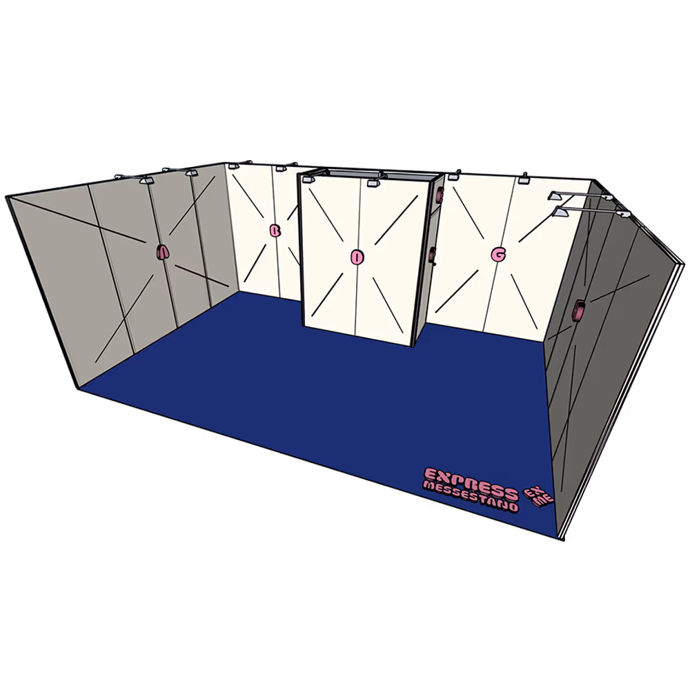 EXPRESS Messestand Reihenstand – Kompakter Messestand für klare Markenkommunikation