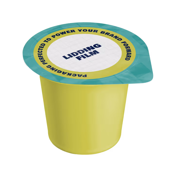 Forming film on yoghurt pot