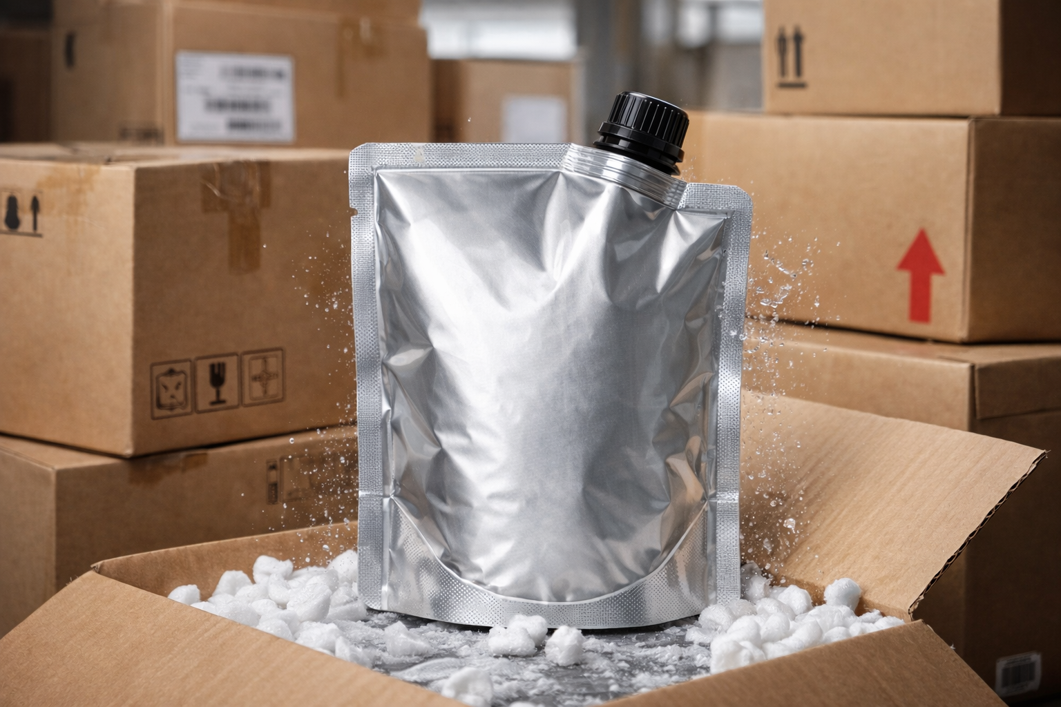 Highly durable spout pouch packaging