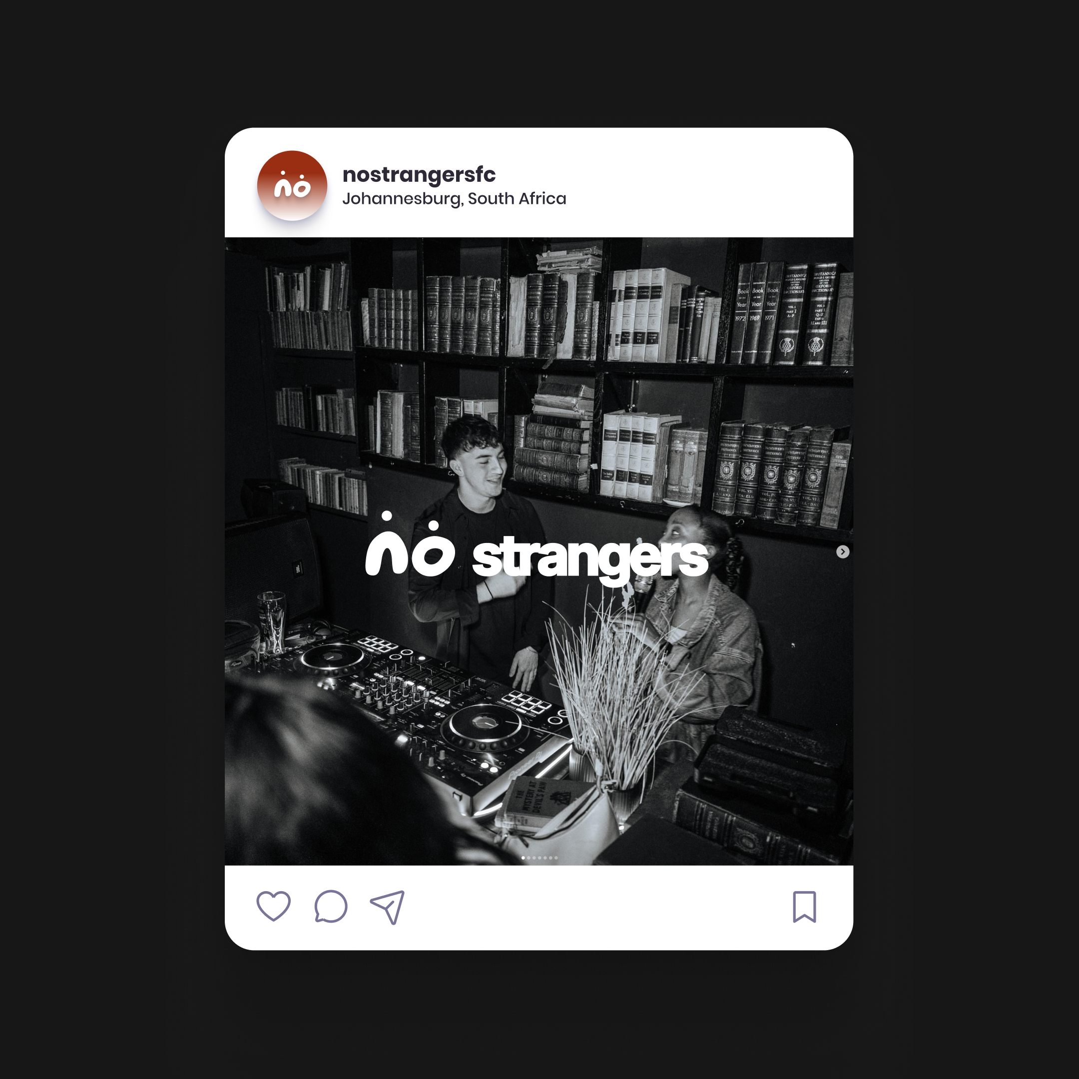 NoStrangers Social Media Design