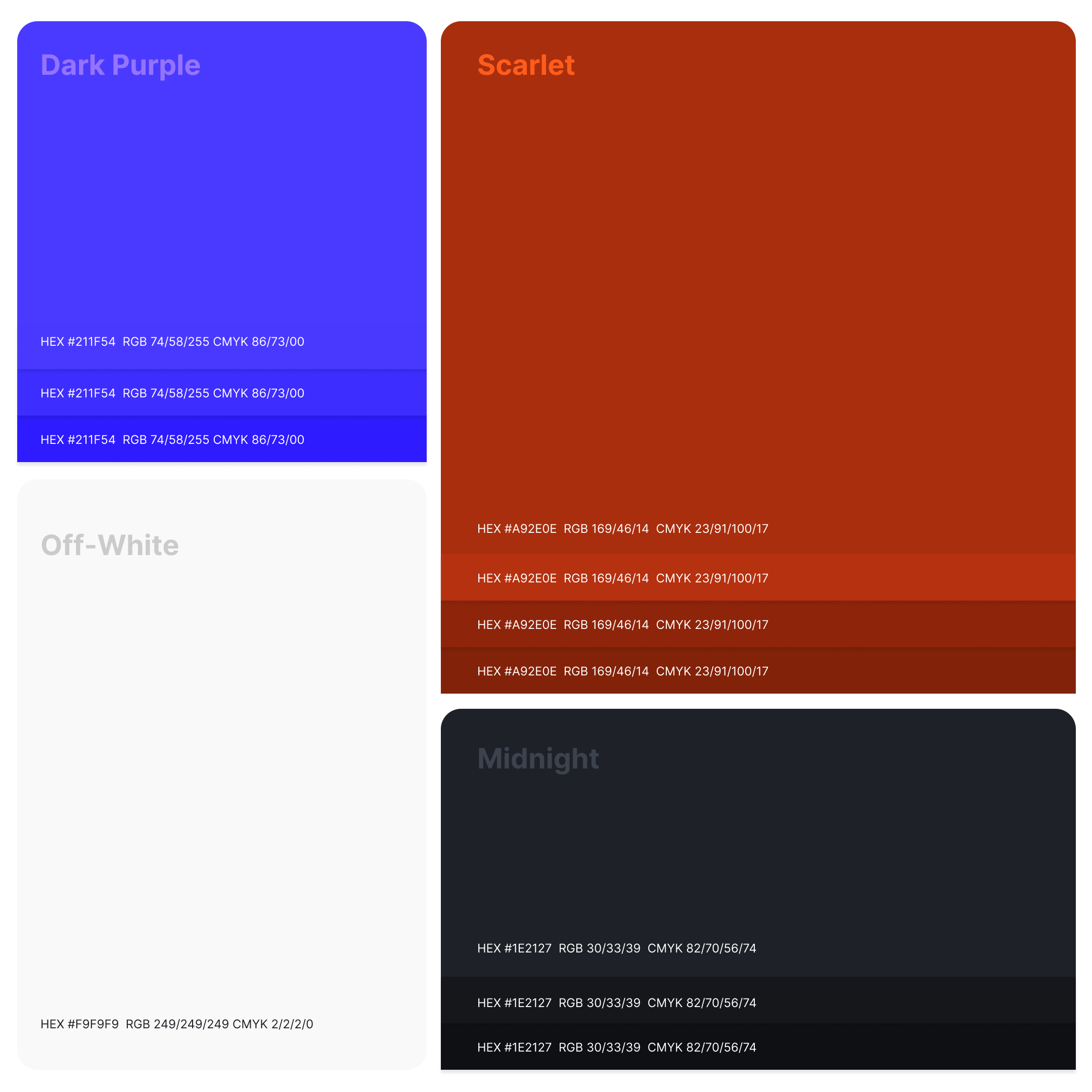 NoStrangers Colour Palette