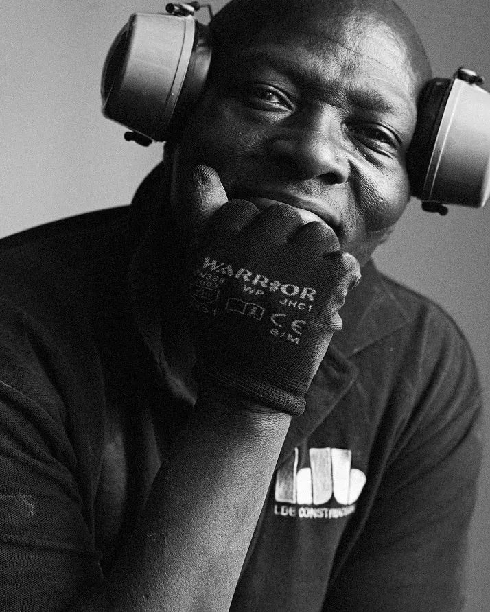 A portrait of an LDB construction worker