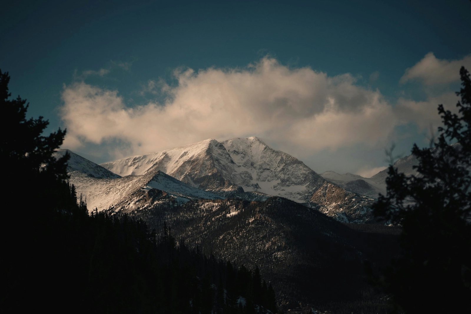 Image of the Mountains with Clouds