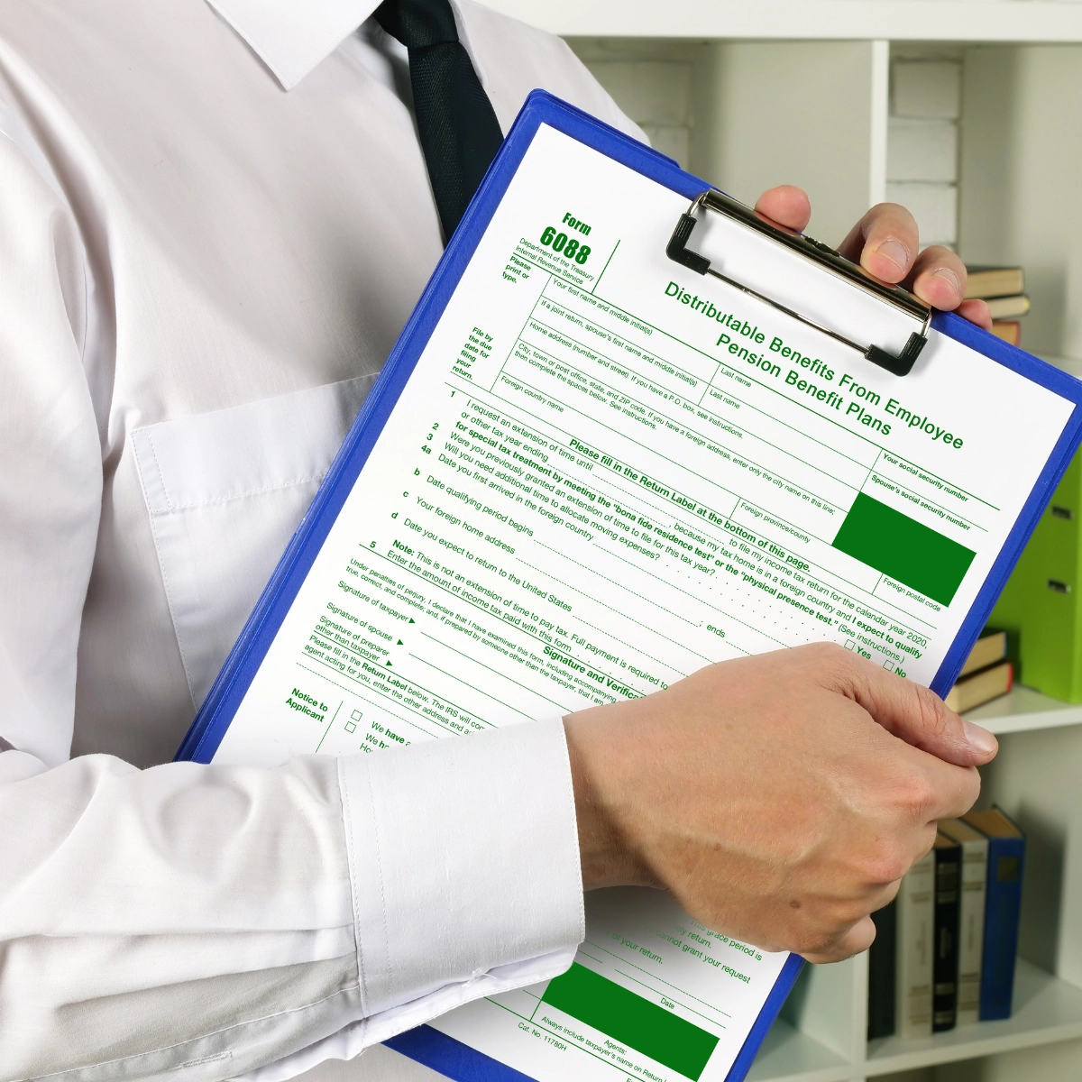 Image of IRS form 6088 benefits plan