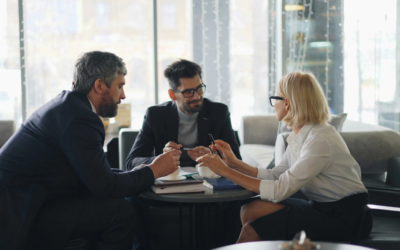 Image of business meeting with professionals