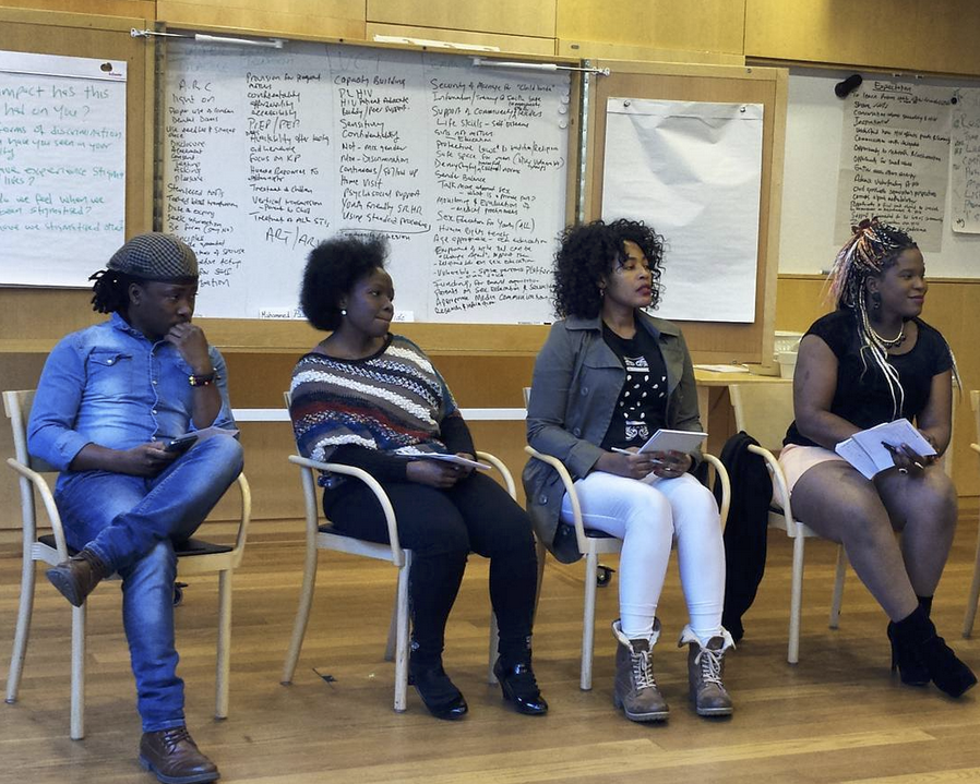 Four people discussion