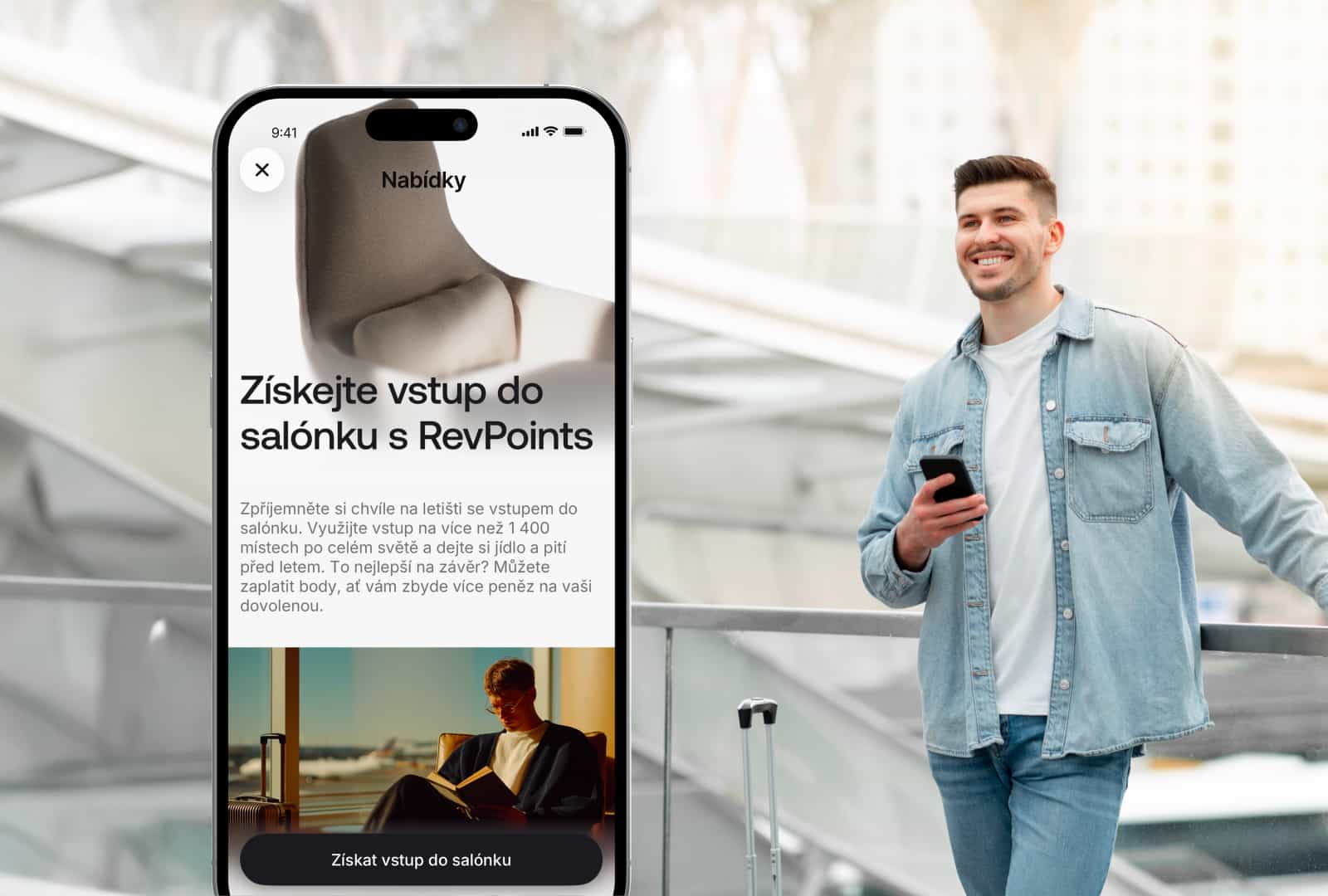 A man holding his phone