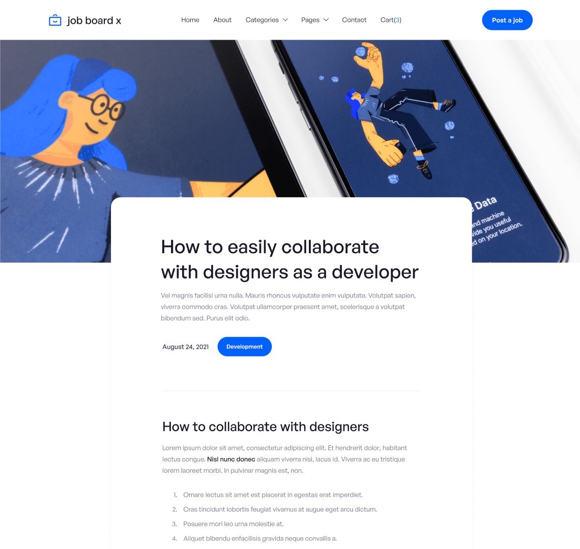 Blog Post - Job Board X Webflow Template