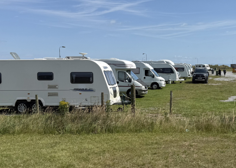 Sandy Bay camping and touring park on the beach at The Hi Tide Porthcawl