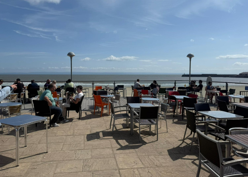Coney Beach beside The Hi Tide touring park in Porthcawl