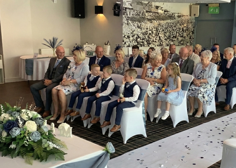 Wedding ceremony at The Hi Tide Porthcawl