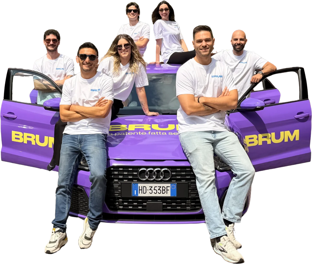 Il team di istruttori di guida BRUM