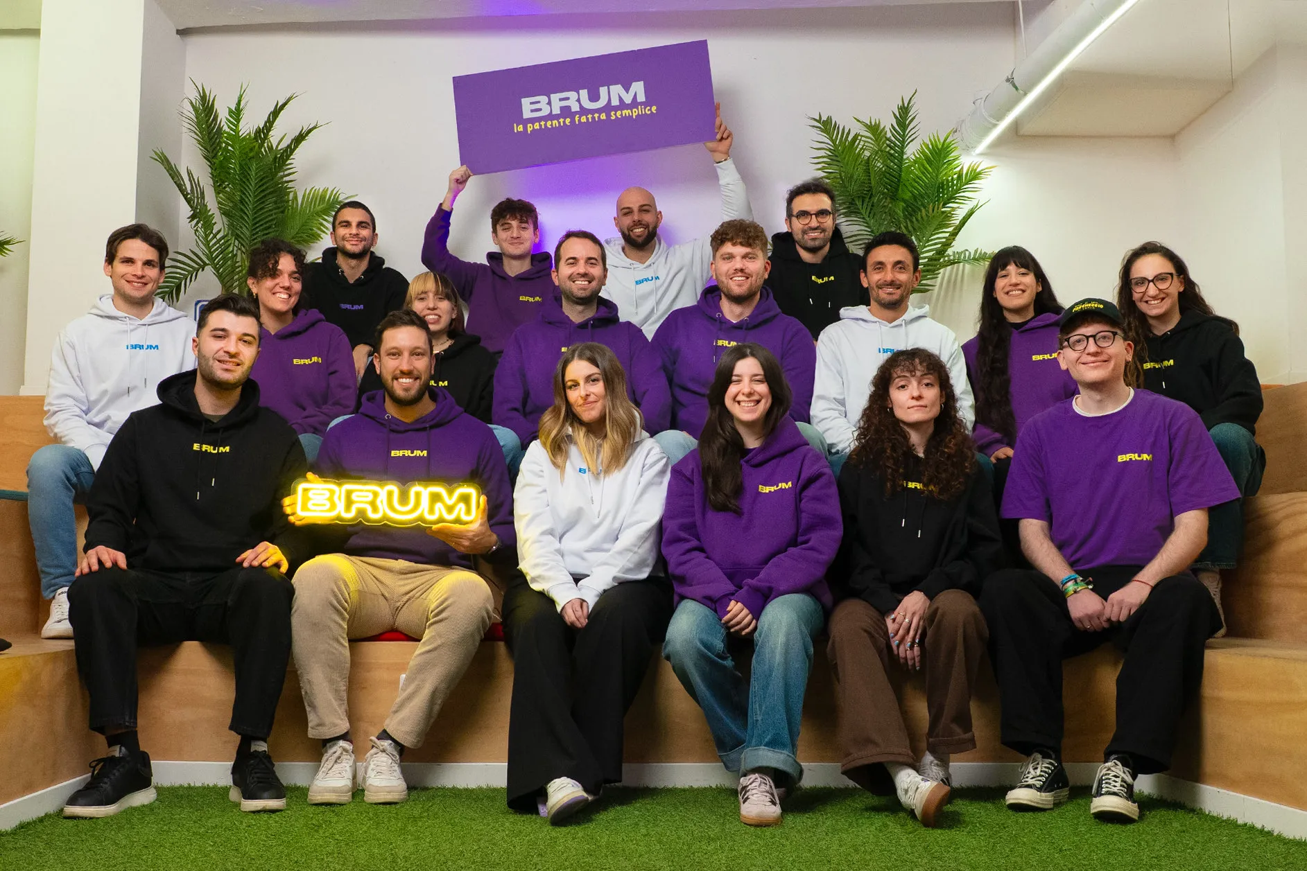 Il team BRUM al completo in ufficio