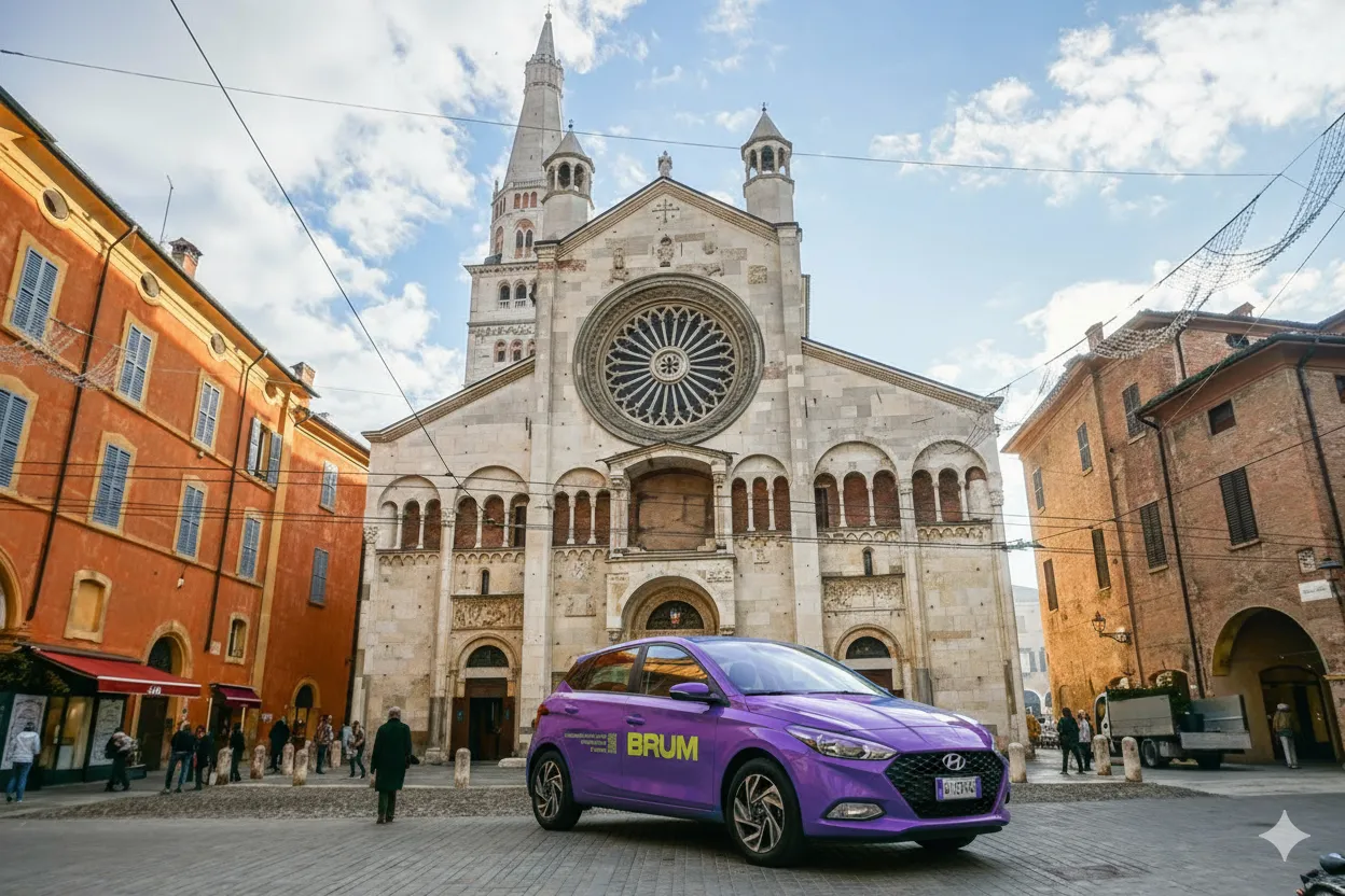 Auto BRUM viola a Modena - autoscuola per la patente B