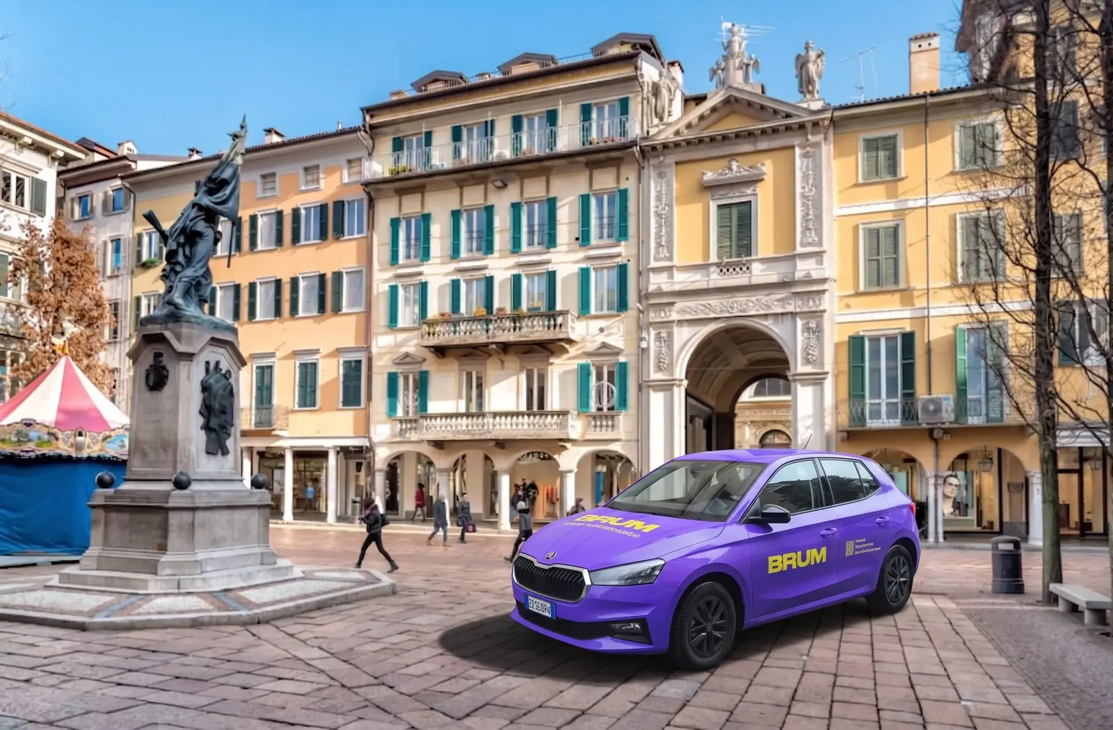 Auto BRUM viola a Varese - autoscuola per la patente B
