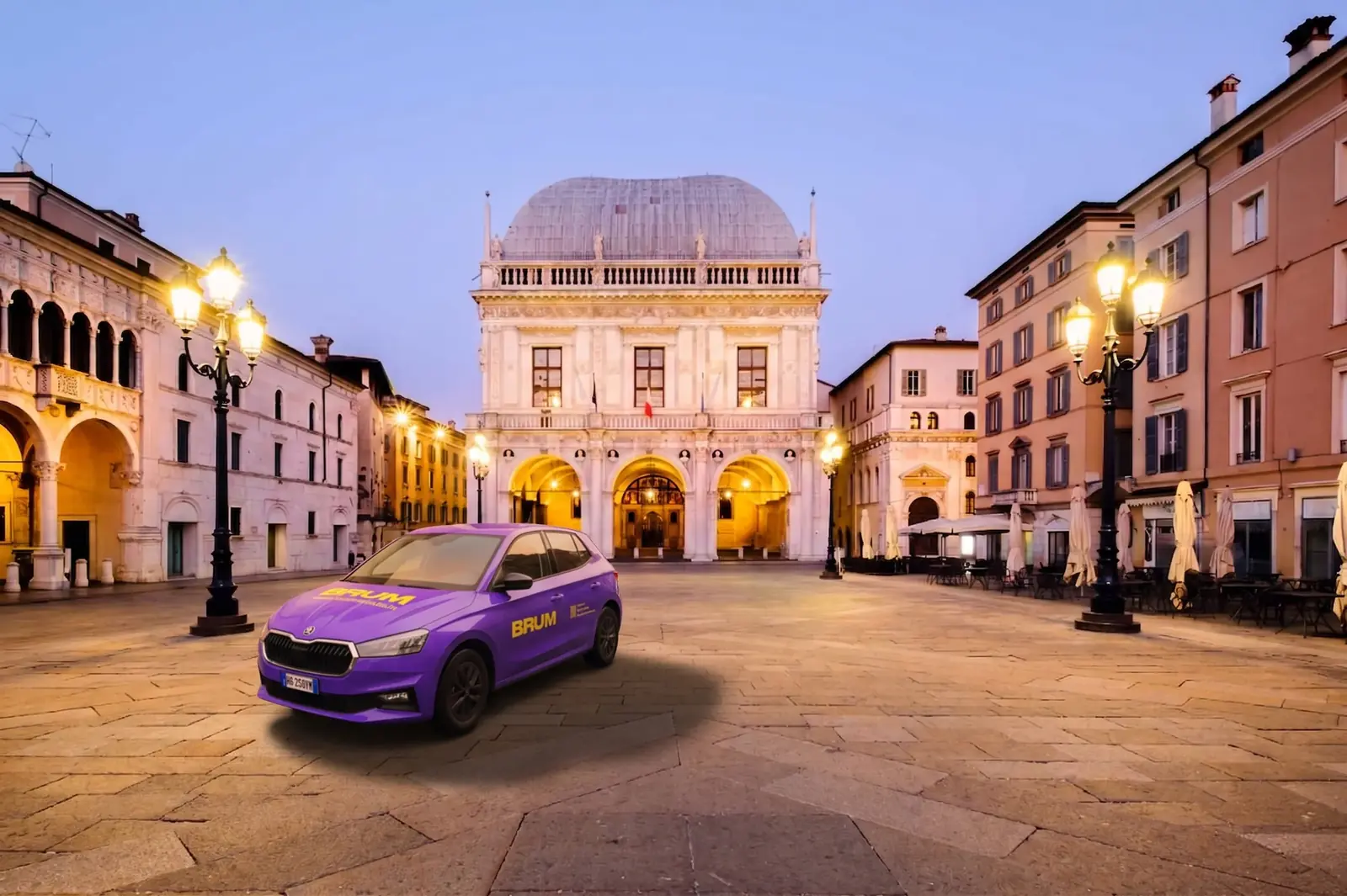 Auto BRUM viola a Brescia - autoscuola per la patente B