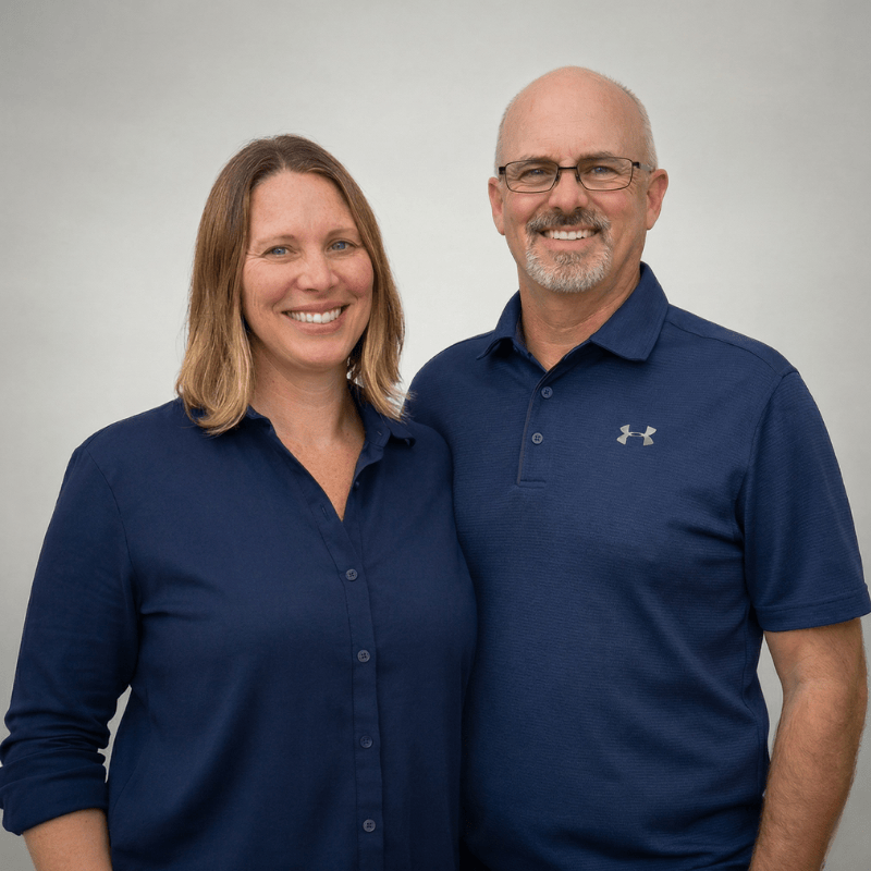 Jason and Emily Hamlin, the Tend Bookkeeping team