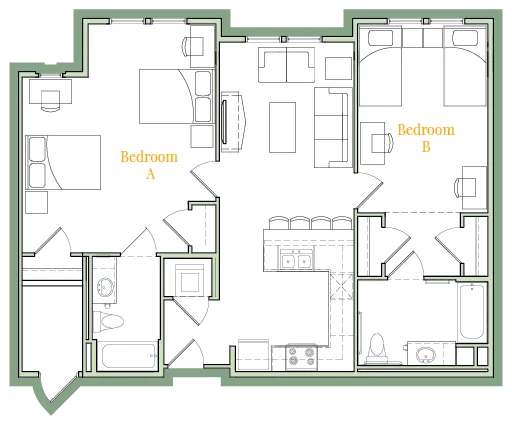 B2 - Deluxe Suite layout