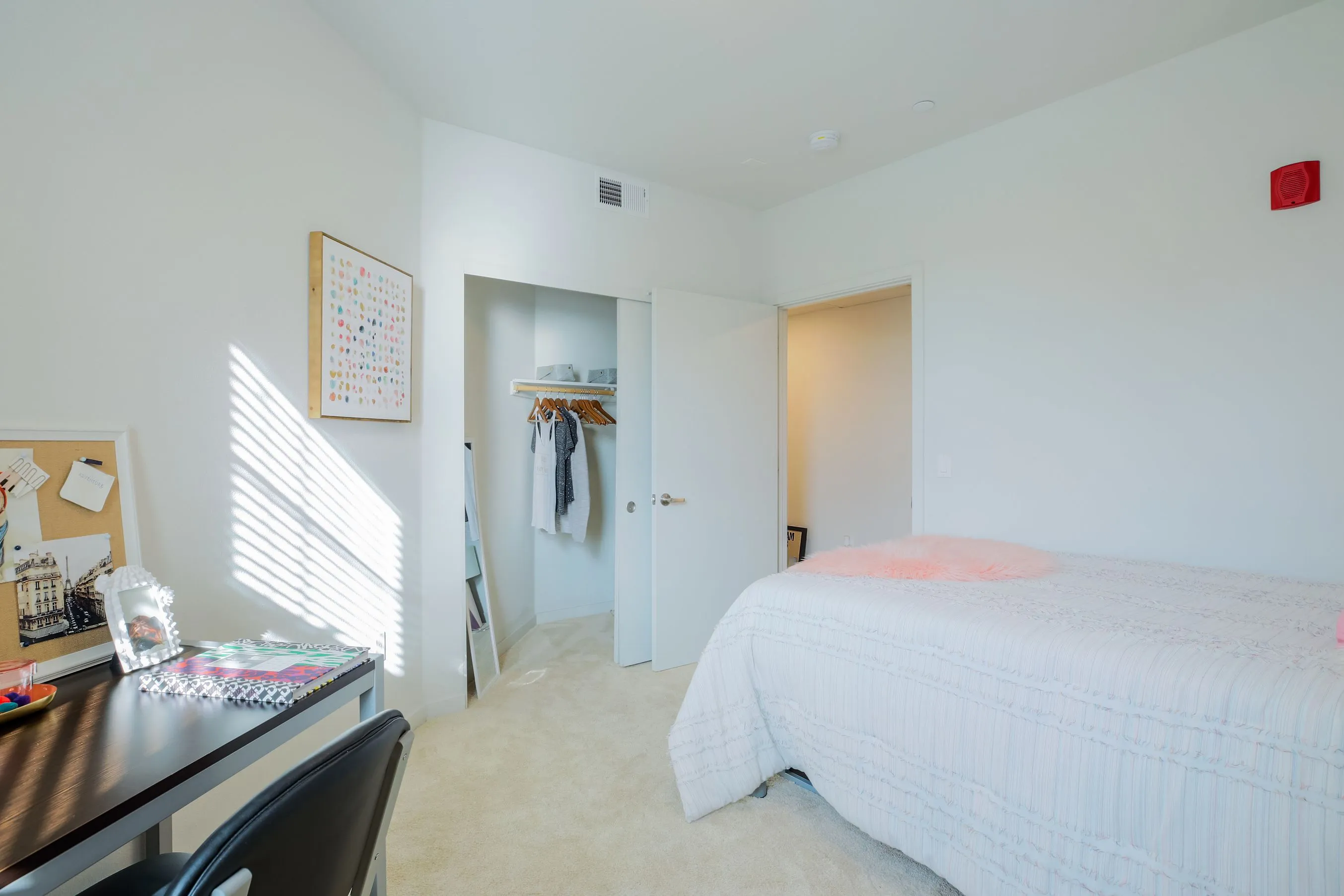 Bedroom with closet