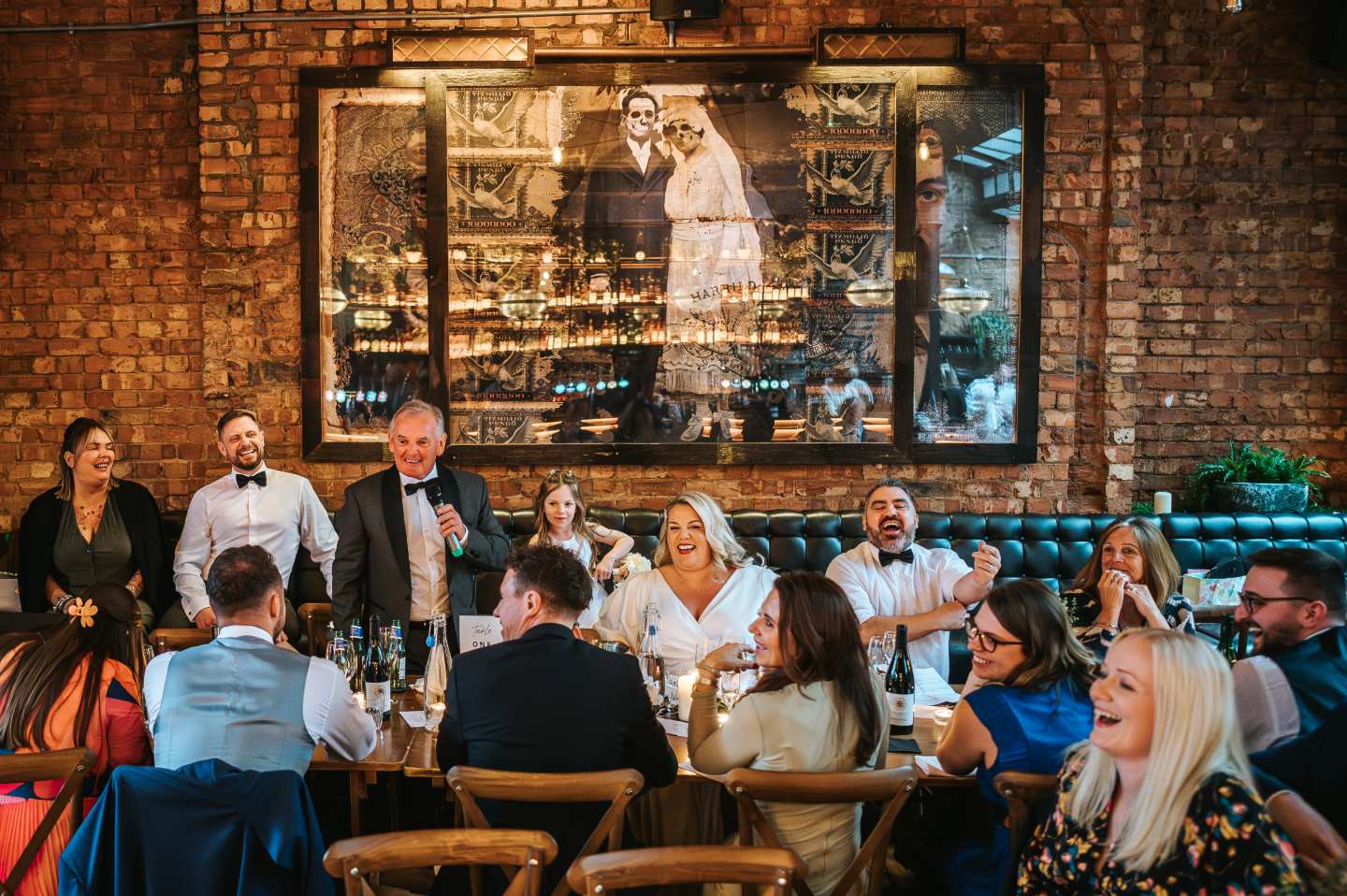 Clare and Stuart's wedding at Harrild & Sons, Farringdon