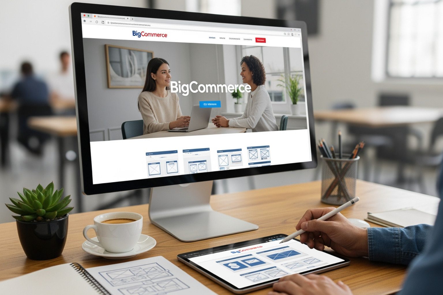 BigCommerce Page Builder drag-and-drop interface - bigcommerce web design