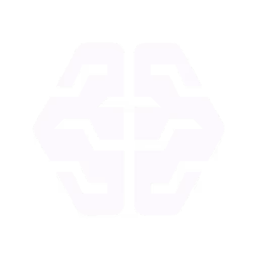 Abstract geometric design resembling interlocking arrows forming a symmetrical pattern.