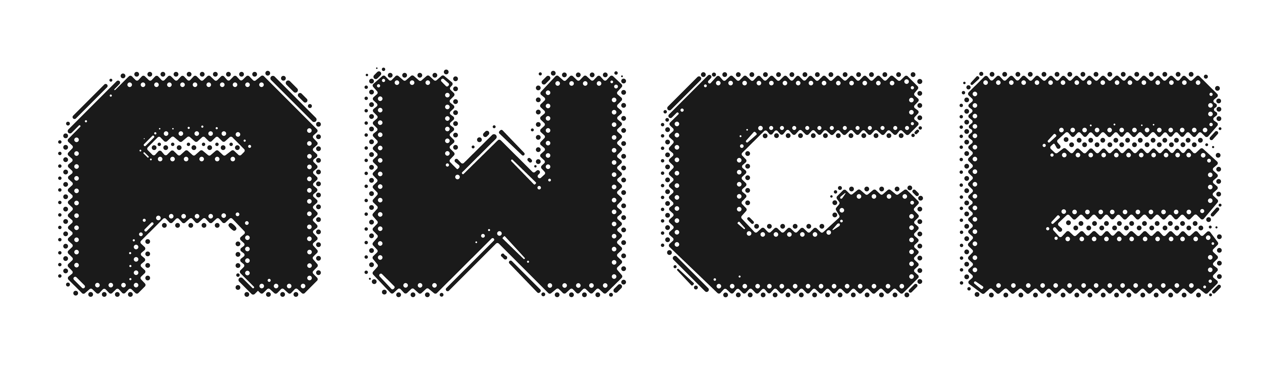 black logo of AWGE