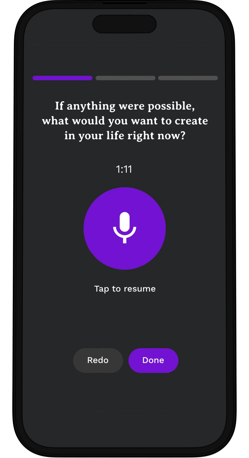 Mobile app screen displaying a teal flower with the title ‘Your Loving Partnership’ and audio playback controls for a guided meditation or affirmation