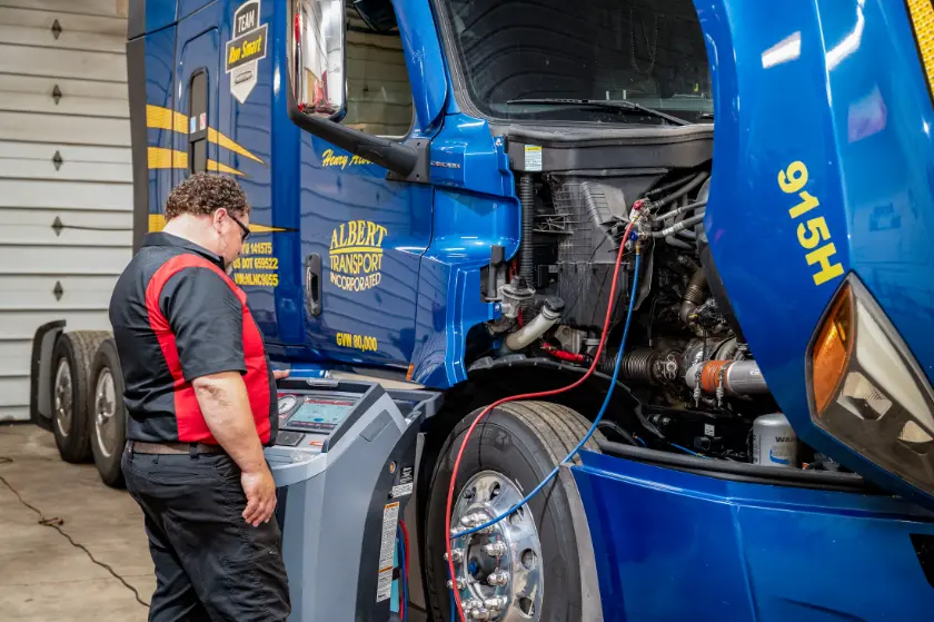 Truck HVAC system